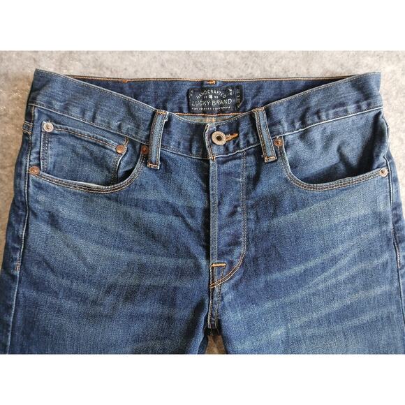 Lucky Brand Women Sz 28 x 32 1 Authentic Skinny Stretch Blue Jeans Style# 80318 - Picture 3 of 6